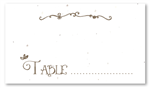 Whimsical Wedding Table Cards - Crafted Type by ForeverFiances