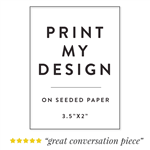 Custom Seeded Paper Business Cards | Rectangle