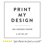 Custom Seeded Paper Business Cards | Square