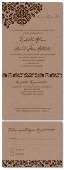 Recycled Wedding Invitations ~ Dan's Mask (Vintage Edition)