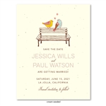 Doves wedding Save the Date cards | Doves in Love  (seeded paper)