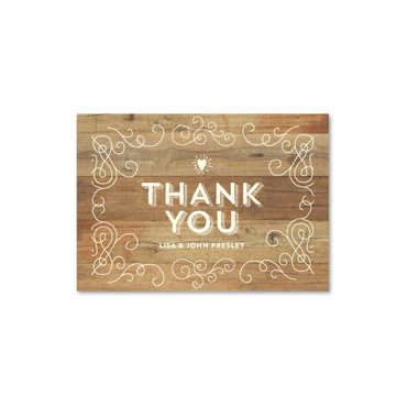 Rustic Thank you cards | Elegant Back Country