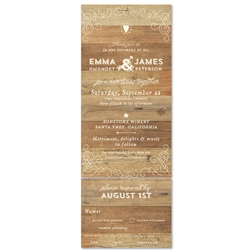 Woodsy Wedding Invitations | Elegant Back Country (100% recycled paper)