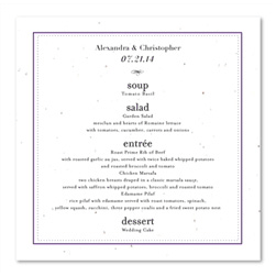 Elegant Frame Plantable Wedding Menus