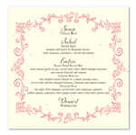 Garden Wedding Menus | Enchanted Floral by ForeverFiances