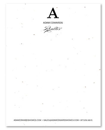 Green Business Stationery on seeded paper - Executive