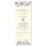 Unique Wedding Invitations - Floral Heart (seeded paper with wildflowers)