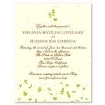 Affordable Wedding invitations ~ Flying Leaves (seeded paper)