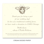 Seeded Paper Wedding Favors ~ French Bee