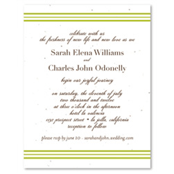 Elegant Wedding Invitations | Fresh & Romantic (seeded paper)