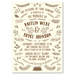 Rusic Nature Wedding Invitations | Fun Foliage