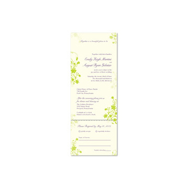 Eco-friendly Wedding Invitations - Garden's Jewels (100% recycled)