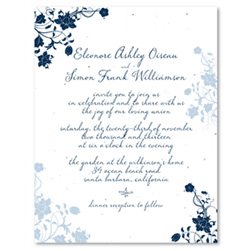 Commitment Wedding Invitations ~ Garden jewels (seeded)