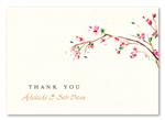 Cherry Blossoms Thank you cards by ForeverFiances Weddings