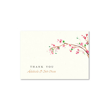Cherry Blossoms Thank you cards by ForeverFiances Weddings