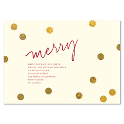 Corporate Holiday Invitations | Goldy Dots