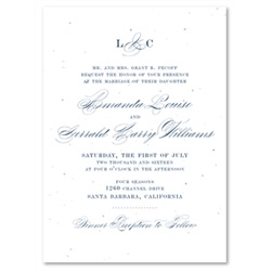 Sophisticated Wedding Invitations ~ Graceful Chic *plantable into wildflowers