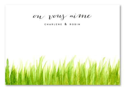 Green Pasture Thank you cards