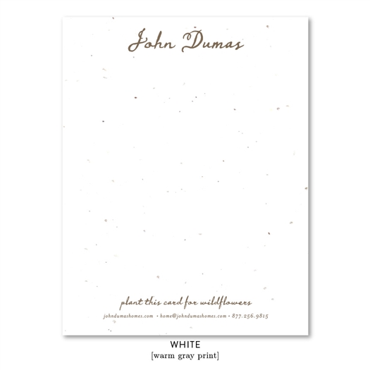 Unique Business Stationery on seeded paper - Handwritten
