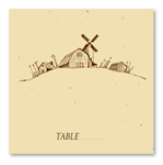 Barn Wedding Table Place Cards