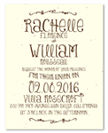 Hand-drawn organic wedding invitations on seeded paper by ForeverFiances