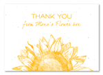 Plantable Thank you notes | Happy Sunflower