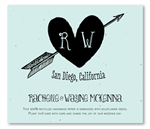 Seed Paper Wedding Favors ~ Heart & Arrow (wildflowers plantable paper)