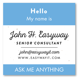 Modern Business Cards | Hello my name (seeded paper)