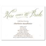 Bridal Shower Invitations ~ Here Comes The Bride