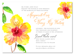 Hibiscus Wedding Invitations from Maui Hawaii watercolor by ForeverFiances