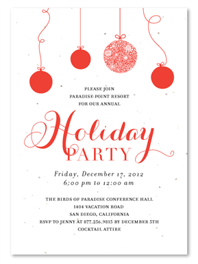 Business Party Invitations | Holiday Cheers