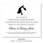 Pet Wedding Favors for Donation | Humane Society