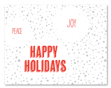 Holidays Greeting cards - Happy Dots (plantable paper, embedded with wildflowers seeds)