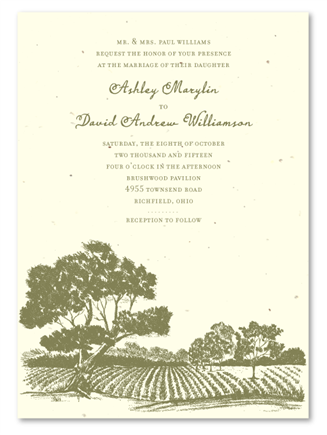 Rustic Wedding Invitations ~ In the Hills