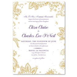 Paisley Wedding Invitations | Indian Smile