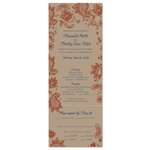 Indian Smile Wedding Invitations on Brown Seeded Paper (Brown, Paprika and Buddha blue)