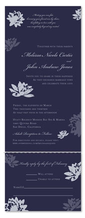 Recycled Wedding Invitations | Inspired Lotus (100% recycled paper)