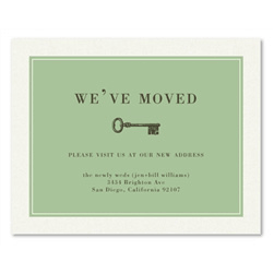 Key Moving Announcement Cards