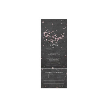 Seal and Send Bat Mitzvah Invitations - L'Chaim