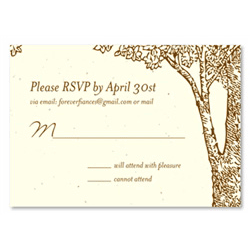 Wedding Response Cards ~ La Foret (seeded paper)