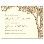 seeded paper Wedding Save the Date foret