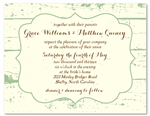 Shabby Chic Wedding Invitations ~ La Grange (plantable)