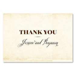 Vintage Thank you cards by ForeverFiances Weddings