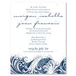 French Swirls Wedding Invitations on seeded paper (South of France Le cabanon) *plantable!