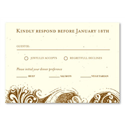 Plantable RSVP Cards ~ Le Cabanon (seeded paper)