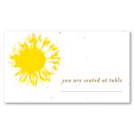 Seeded Paper Place Cards - Sunflower by ForeverFiances Weddings