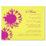 Yellow Bridal Shower Invitations ~ Sunflower (seeded paper)