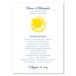 Sunflower Wedding Programs | Yellow Flower