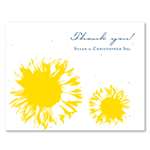 Seeded Paper Wedding Thank you cards | Sunflower (Yellow and blue)