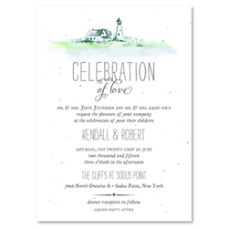 Lighthouse Wedding Invitations Cape Cod by ForeverFiances